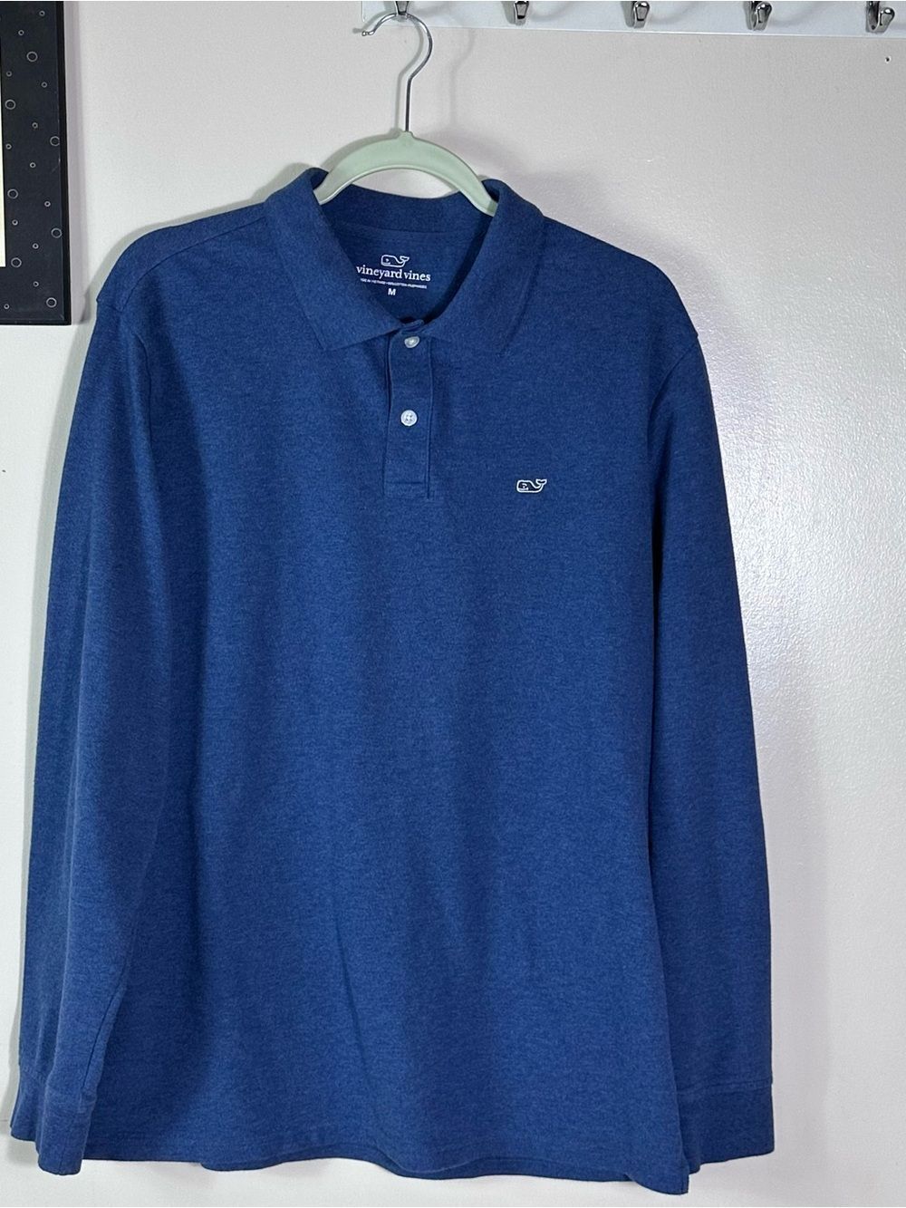Vineyard Vines Men's Long-Sleeve Polo - Navy Heather